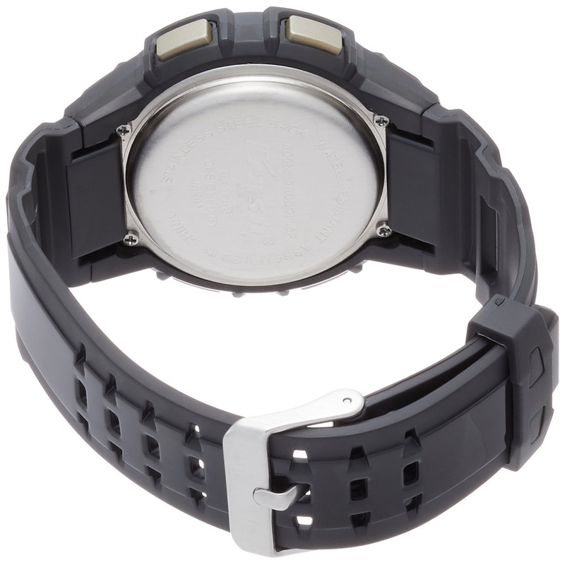 [アリアス] 腕時計 電波ソーラー デジタル Dash 防水 多機能 バックライト付き ウレタンベルト AD06519RCSOL4