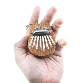 Ganasome 8 Key Mini Kalimba exquisite Finger Thumb Piano Marimba Musical good accessory Pendant Gift for Kids and Adults Beginners