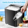 XGKHOM Ice Scoop for Freezer with Magnetic Holder, Stainless Steel
