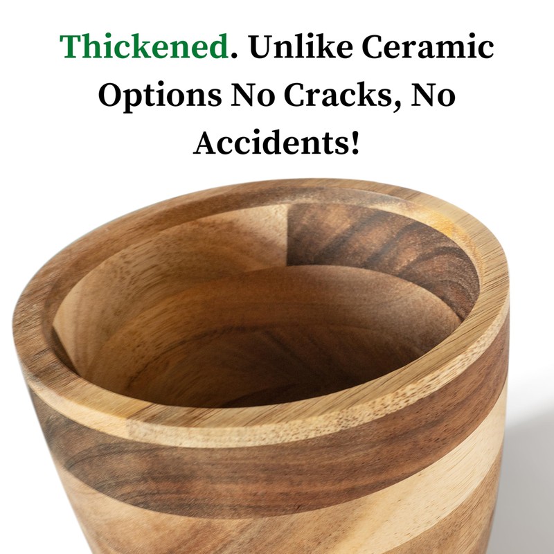 Jean Lemond Introducing The Always Fresh Acacia Garlic Keeper For