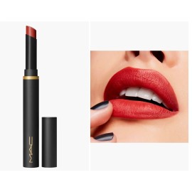 M·A·C MAC Powder Kiss Velvet Blur Slim Stick Lipstick Devoted To Chili Full Size NIB