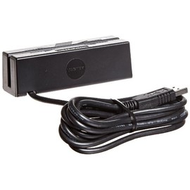 MagTek 21040140 SureSwipe Dual Head Triple Track USB HID Magnetic Stripe Reader with 6' Cable, 60 in/s Swipe Speed, 5V, Black