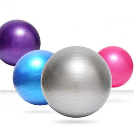 Gym Supply Gym Ball for Diet, Pregnancy, and Pilates Gym Ball 55cm/Red 3ea