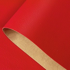 Removable Leather Repair Kits for Furniture Leather Patch Repair Self-Adhesive Leather Repair Tape for Couch Chairs Car Seat 13.4" x 78" (Red)