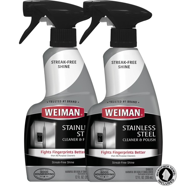 Weiman Weiman Stainless Steel Cleaner and Polish - Removes Fingerprints,