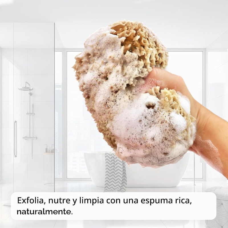 Esponja de mar natural Naroa XL – Exfoliante corporal ecológico