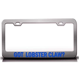 Custom Brother - GOT Lobster Claw Flowers Metal Car SUV Truck License Plate Frame Ch i35