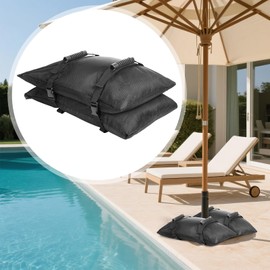 GALTEED 130LBS Extra Large Umbrella Base Weight Set of 2, Patio Fillable Sand Bags for Weight, Furniture Outdoor Weights for Umbrella Stand Patio Garden Backyard