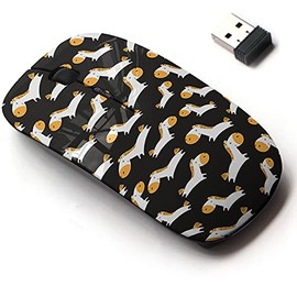 2.4G Wireless Mouse with Cute Pattern Design for All Laptops and Desktops with Nano Receiver - Cute Funny Horses
