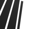 Side Pillar Post Trim 4D Style Glossy Black Replacement for