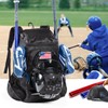 VIGEGARI Baseball Bag Softball Bat Bag, Double-layer Baseball Backpack Adult