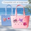 Yudisho 5 Pcs Bling Bag Charms,Cute Acrylic Charms for Bogg