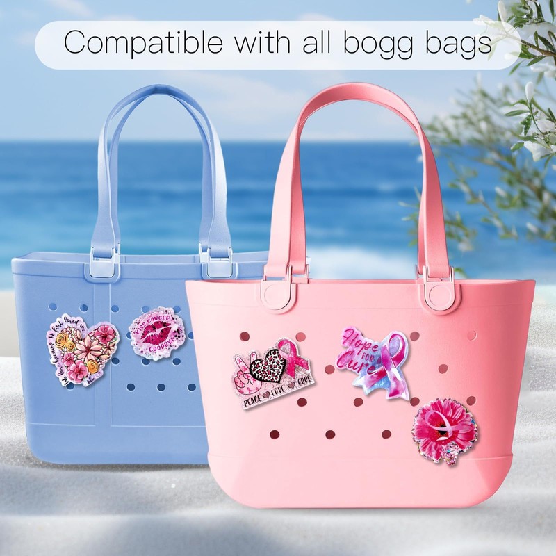 Yudisho 5 Pcs Bling Bag Charms,Cute Acrylic Charms for Bogg