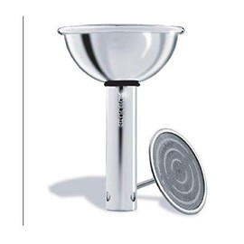 Stainless Steel Wine Decanting Aerator with Filter, Silver Plated