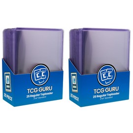 TCG Guru Toploader 3" x 4" Standard 2 Packs of 25