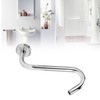 NPT1/2 Shower Arm SShape 8in Stainless Steel Electroplating Shower Head