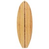 Totally Bamboo Surfboard Shaped Bamboo Wood Cutting Board and Charcuterie