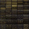 30 Sheets Gold Nail Art Stickers 3D Self-Adhesive Gold Lace