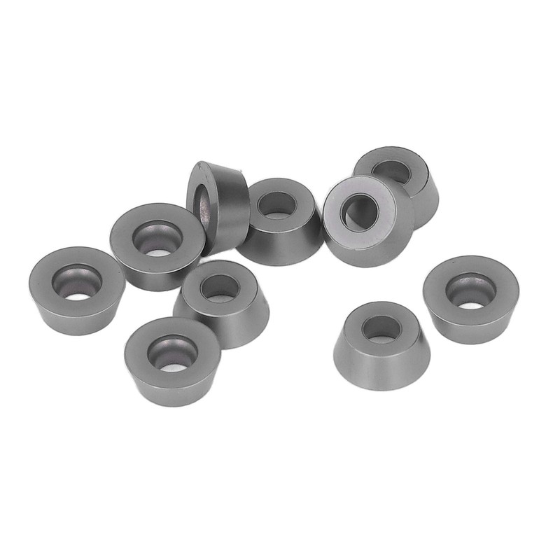 10PCS Black Coating Carbide Inserts Round CNC Turning Milling Inserts