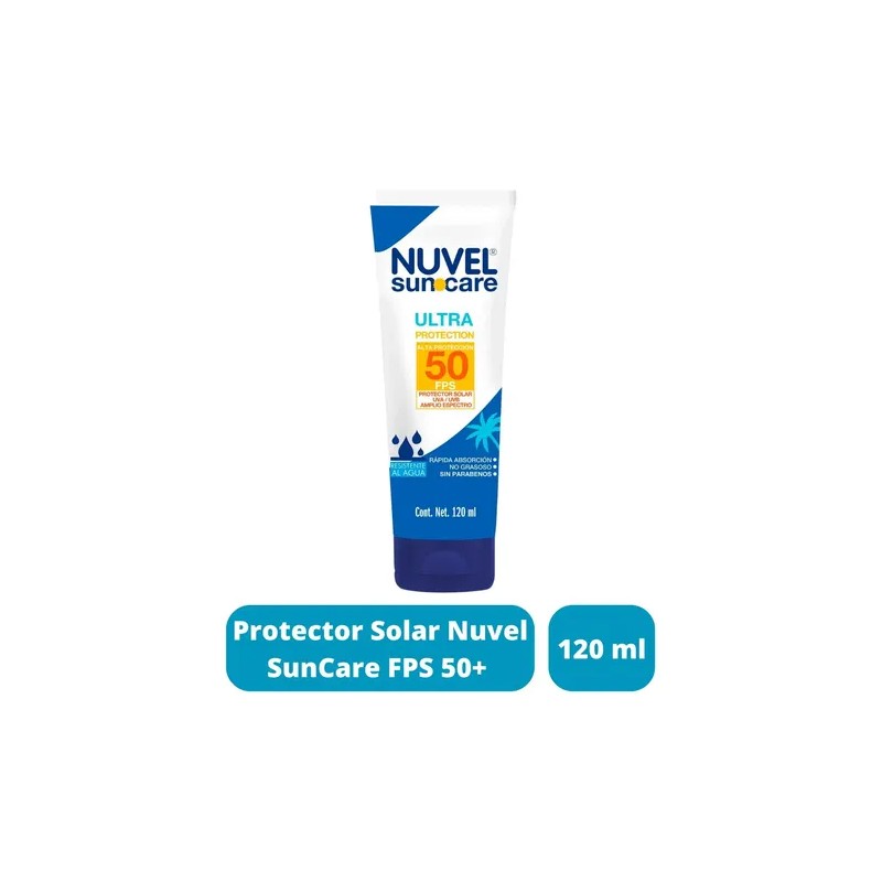 Protector Solar Nuvel FPS 50 Sunscreen SPF 50, 5-Pack 120ml