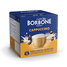 Caffè Borbone Cappuccino - 16 Capsule - Compatibili con macchine ad uso domestico Nescafè®* Dolce Gusto®*