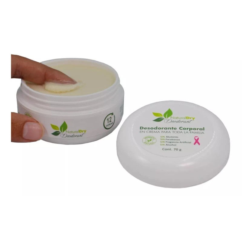 Naturaldry 3 Pack Desodorante Naturaldry 70g Natural Elimina Olor