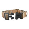Classic Plaid Design Cotton Dog Collar with Black Quick-release Buckle,