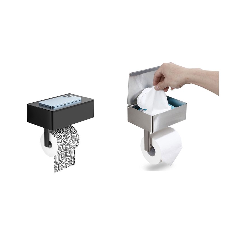 Rolling Paper Rack Can Put Wet Wipes Stainless Steel Drawer