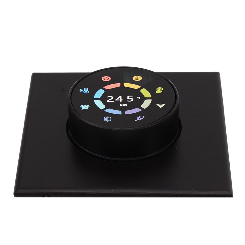Smart Thermostat Black App Remote Control Timing Energy Saving High