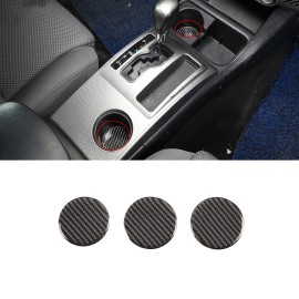 car-king888 Central Control Cup Holder Bottom Pad Carbon Fiber Mat For Toyot-a Tacoma 11-15