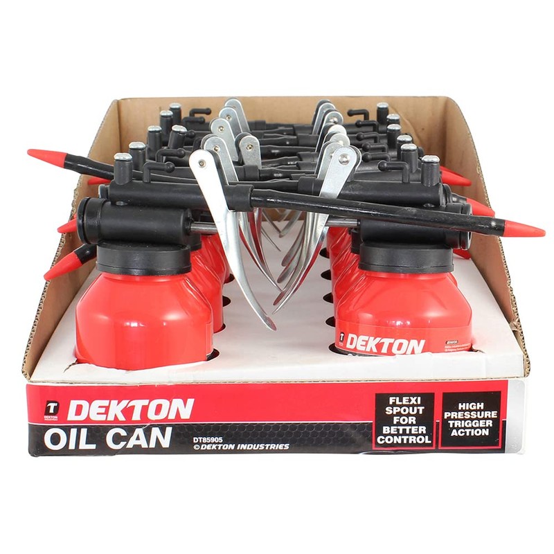 DEKTON DT85905 Oil Can, Black/Red