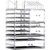 Cq acrylic Clear Makeup Storage Organizer Drawers Skin Care Large
