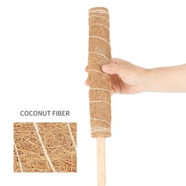 3Pcs 450mm Coir Totem Pole Moss Stick Fibre Plant Climbing Plant Support Totem Pole for Plant Support Extension