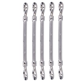 Turnbuckle for tension (M6) for wire rope tension, fixing for eye and eye attachment adjustment