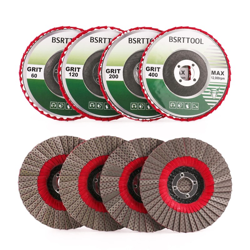 4Set 5" Diamond Flap Disc Grinding Sanding Wheels - Sander