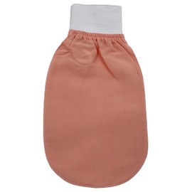 Turkish 100% Silk Exfoliating Mitt, Body Scrub Exfoliator Bath Glove, Fake Tan Remover Bath Mitt, Natural Glow for Women, Men, Shower, Hammam, Spa by Feel Fine (White)