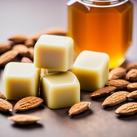 Candlecopia Honey Almond Strongly Scented Hand Poured Vegan Wax Melts, 12 Scented Wax Cubes, 6.4 Ounces in 2 x 6-Packs