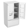 1: 12 Mini Birch Wooden Double Door Double Deck Simulation