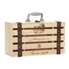 r_planning Wooden Wine Case, Gift Box, Wooden Box, With Handle,