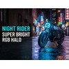 Universal Motorcycle RGB Spot Light, Auxiliary Lamp Light with RGB