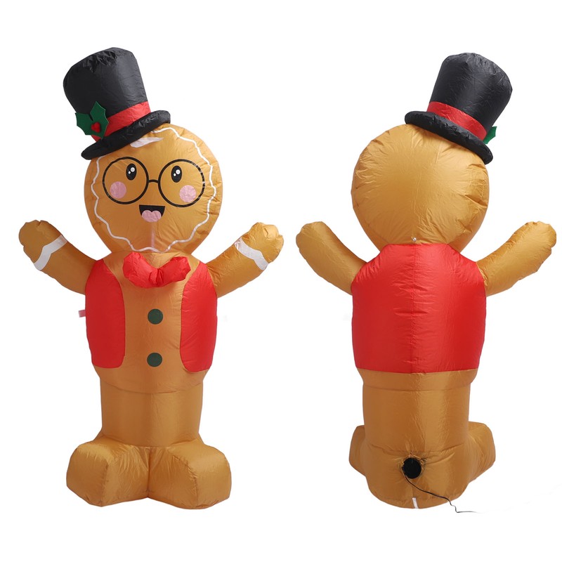 Valentines Day Inflatable Decoration with LED Lights Cute Boy Shape