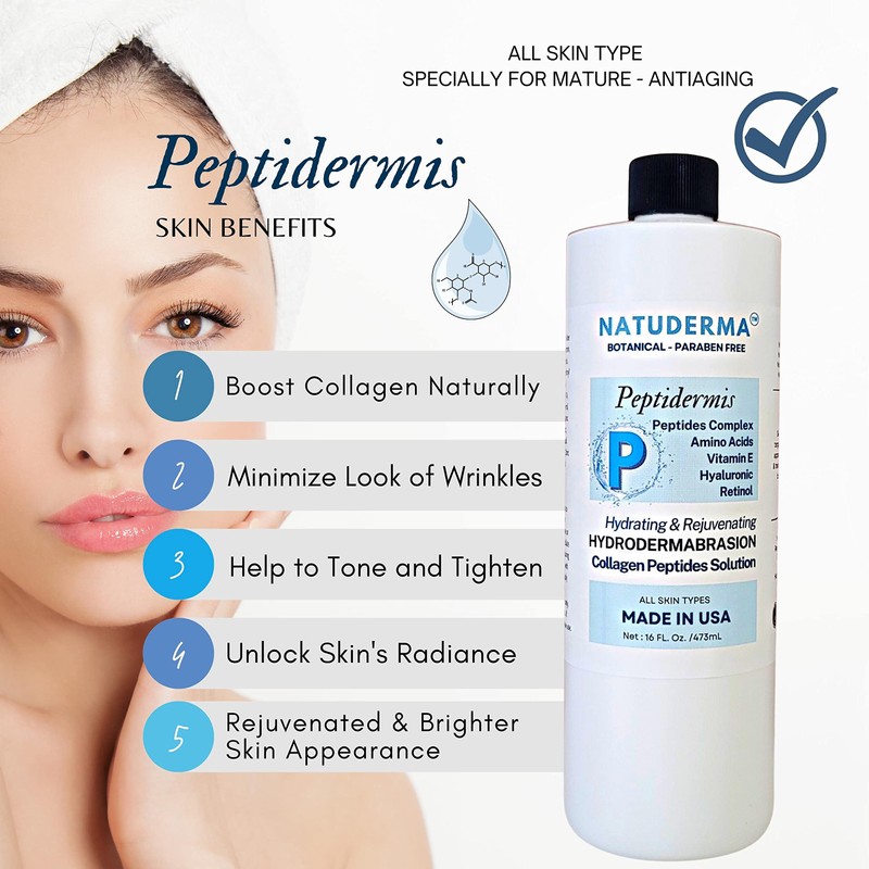 Hydrodermabrasion Solution PEPTIDERMIS, Peptide Complex, Oxy-Facial Serum, Hydro Facial Solution