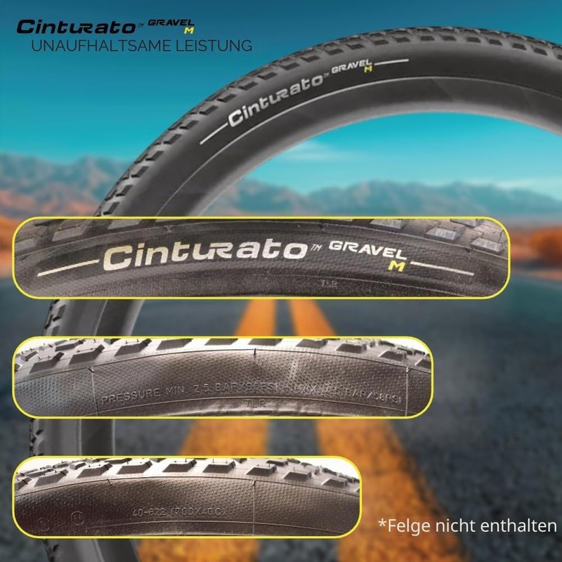 Pirelli Cinturato Gravel Tyres Black 28