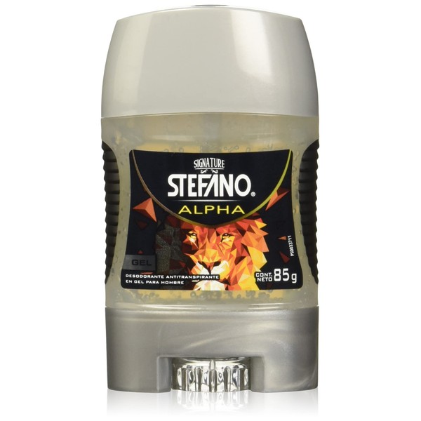 Stefano Desodorante Hombre Alpha Gel ofrece protección contra el mal olor hasta por 24 horas, ¡disfruta de la frescura duradera! 85gr.