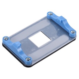 sourcing map AM5 Backplane CPU Cooling Bracket Heatsink Bracket Durable Fan Cooling Mounting Plate Blue Black for AM5 Motherboard Socket with 4 Screws