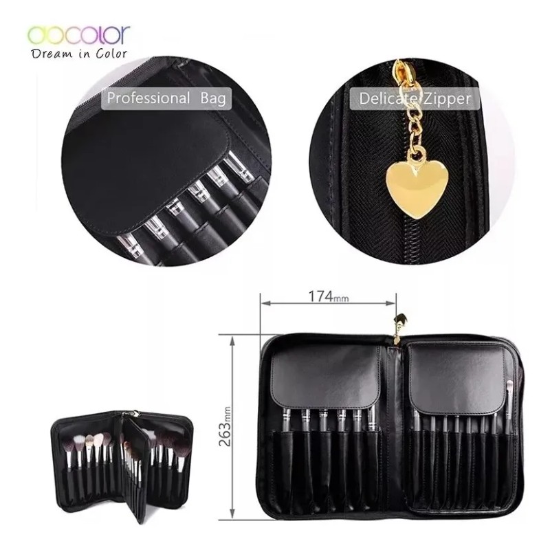 Juego De Brochas De Maquillaje Docolor Profesional, 29 Pzas