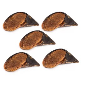 Dog Dental Health Chew Stuffed Filled Cow Hooves All Natural Healthy Beef Bully Flavor (10 Hooves)