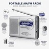 Mini AM/FM Portable Radio – Battery-Operated Pocket Radio with Built-In