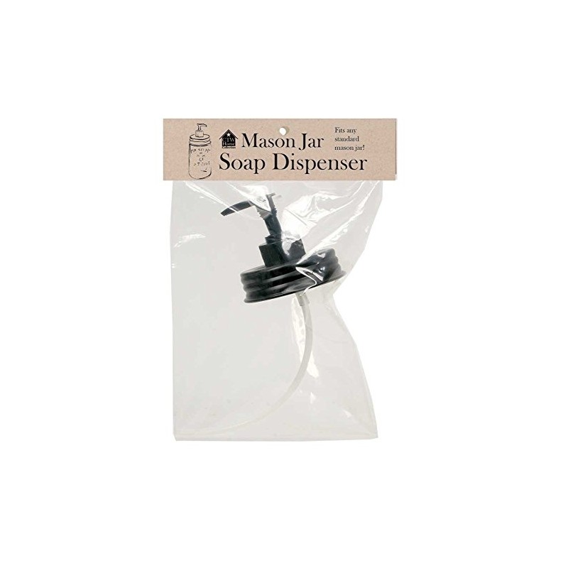 Mason Jar Soap/Lotion Dispenser Lid black