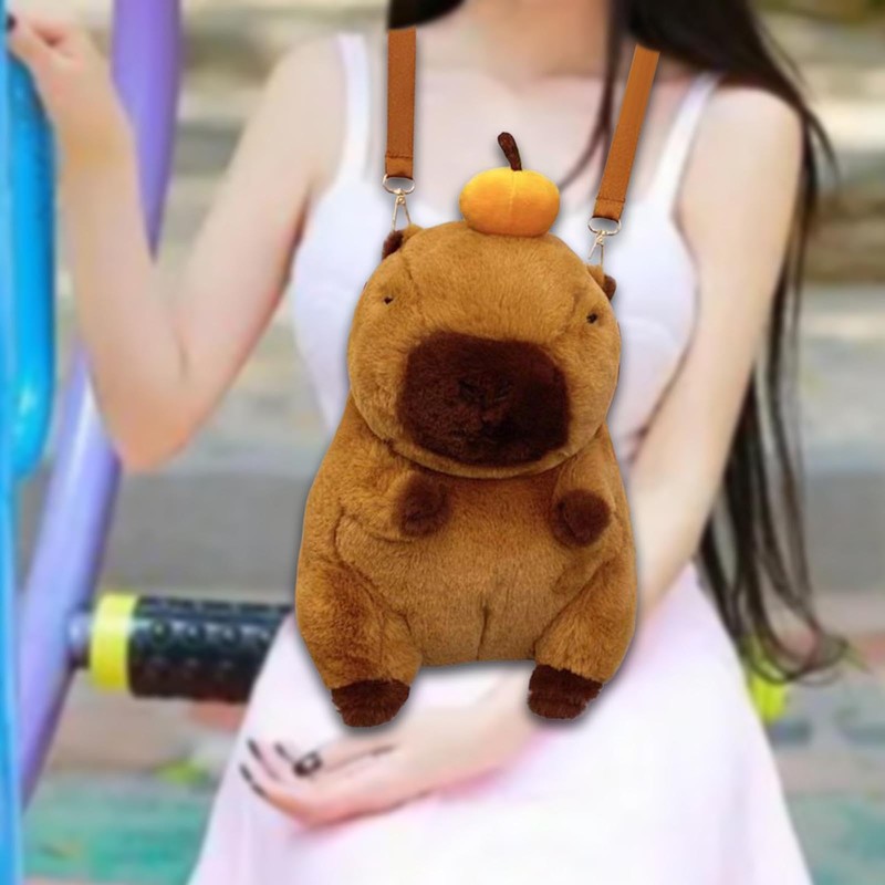 F Fityle Capybara Backpack Creative Toy Bag Backpack for Indoor